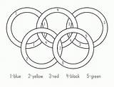 Olympic Rings Coloring Pages Olympics Medal Special Kids Gold Printable Drawing Color Games Logo Print Crafts Popular Circles sketch template