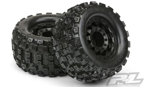 pro  badlands mx  tires   mm wheels rc car action