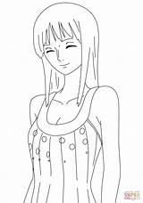 Coloring Robin Piece Nico Pages Drawing Printable sketch template