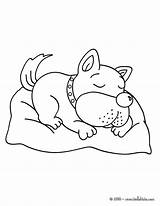 Dog Sleeping Coloring Pages Hellokids Cute Color Animals Print Puppies Online Chien Drawing Choose Board Kids sketch template