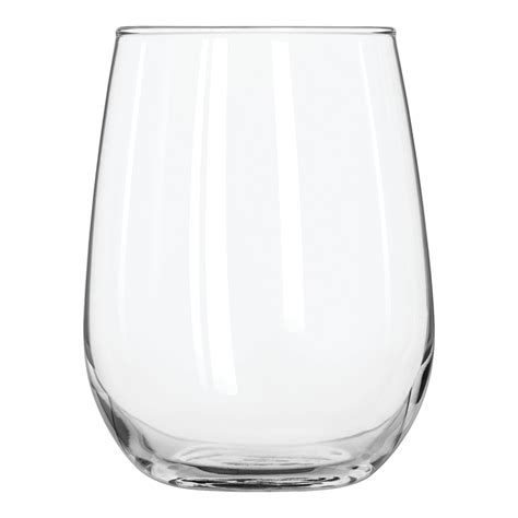 Libbey Stemless Wine Glasses 17 Oz Clear White Wine Glasses