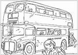 Bus London Colouring Pages Decker Double Coloring Buses England Activityvillage Kids Transport Week Printable International British Activity Village Routemaster Colours sketch template
