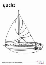 Colouring Catamaran sketch template