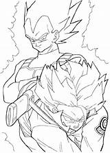 Trunks Pages Coloring Vegeta Dragon Ball Getcolorings Color Print Getdrawings sketch template