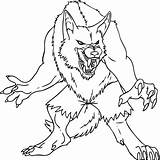 Lobo Werewolf Colorear Lobisomem Coloringhome Werewolves Zombies Wolves sketch template
