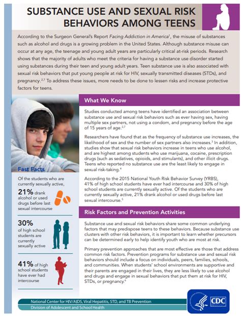 substance use and sexual risk behaviors among teens