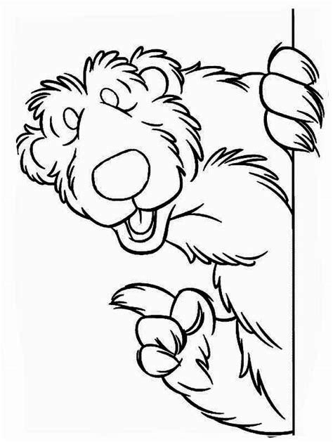 bear inthe big blue house coloring pages netart