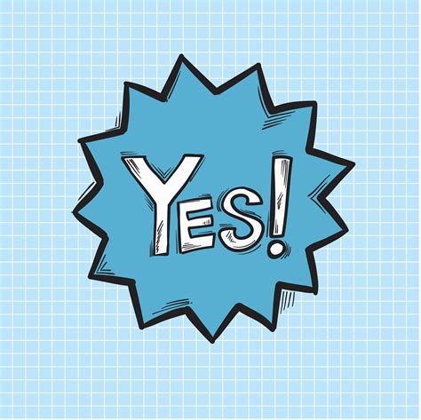 Vector Of Yes Word Download Free Vectors Clipart
