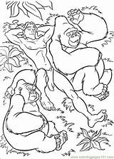 Tarzan Coloring Pages Printable Disney Gorilla Book Color Kids Cartoons Last Info Sheets Choose Board Books sketch template