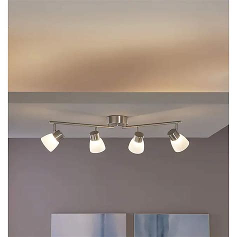 allen roth    light brushed nickel dimmable integrated moderncontemporary track bar