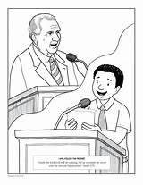 Coloring Pages Mormon Prophet Kids Color Print Man Hymn Praise Teaching Jesus sketch template