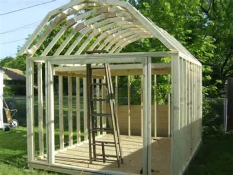 building  gambrel shed youtube