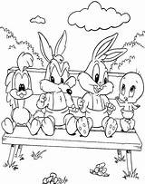 Looney Tunes Coloring Baby Pages Printable Coloringpages1001 Toons sketch template