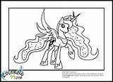 Luna Princess Coloring Pages Pony Little Mlp Wings Ponies Her Printable Spreading Princesses Celestia Prinzessin Baby Star Coloring99 sketch template