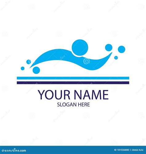 swimming pool logo vector stock vector illustration  corporate
