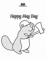 May Coloring Pages Happy Color Printable Getcolorings Getdrawings sketch template
