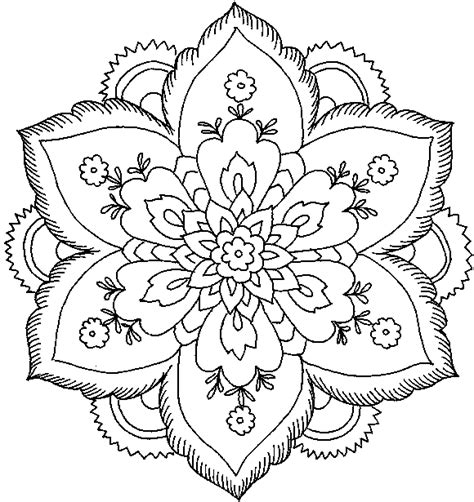 detailed flower coloring pages  adults  coloring pages collections