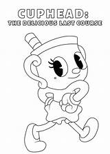 Cuphead Chalice sketch template