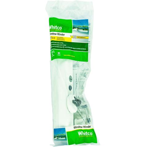 whitco white lockable window winder bunnings warehouse