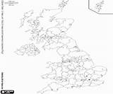 United Kingdom Map sketch template