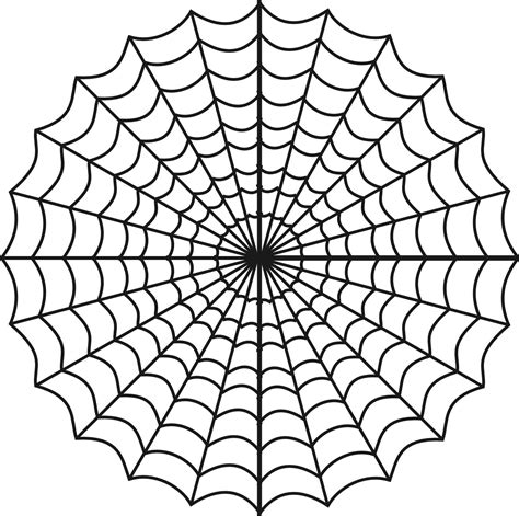 printable spider web coloring pages  kids spider web stencil
