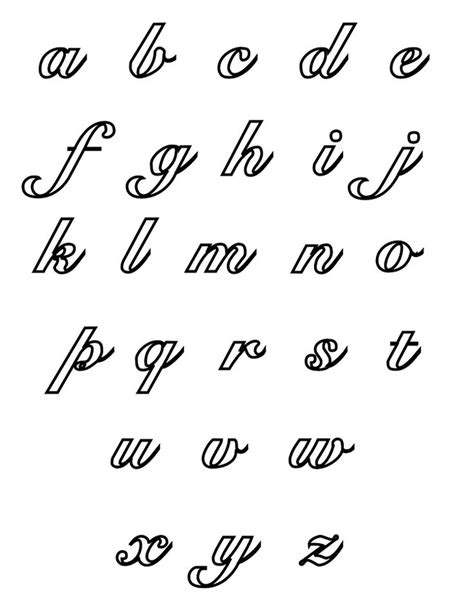 cursive alphabet coloring pages alphabet coloring pages cursive