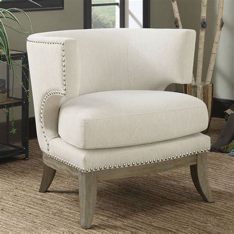barrel  design accent chair white accent chairs