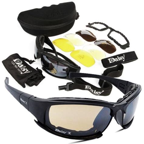 tactical glasses military goggles sunglasses with 4 lens original box