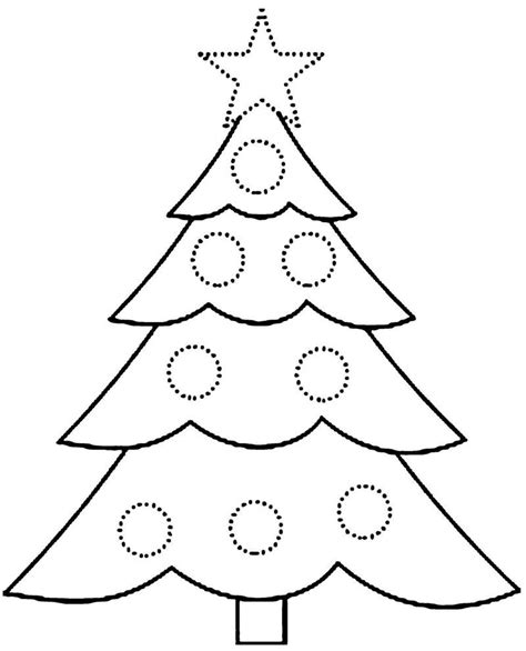 preschool christmas tree coloring page christmas tree coloring page
