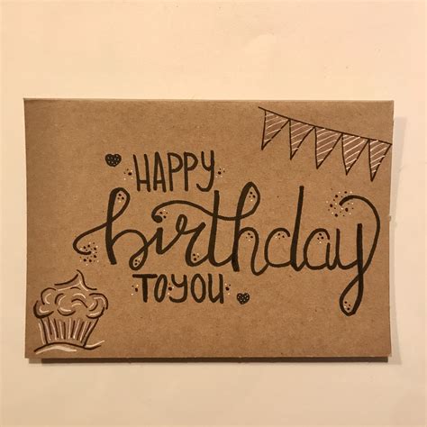 happy birthday card handlettering diy karte geburtstag