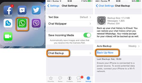 backup whatsapp messages  restore  iphone reset