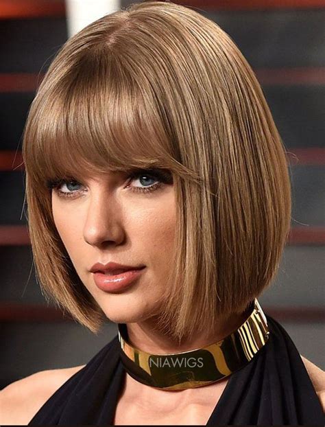 Taylor Swift Celebrity Short Bob Virgin Hair Lace Front