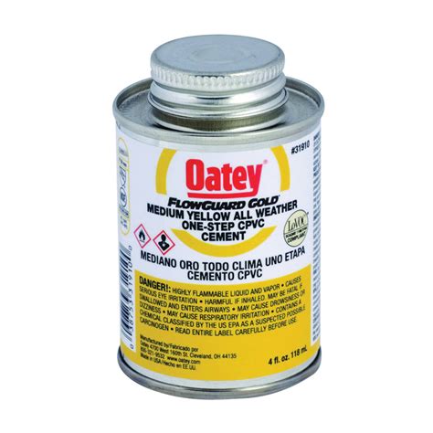 oatey   ounce yellow medium  step  weather cpvc cement