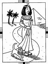 Coloring Egypt Ancient Cleopatra Pages Print Drawing Book Kids Getdrawings Printable Egyptian Getcolorings sketch template