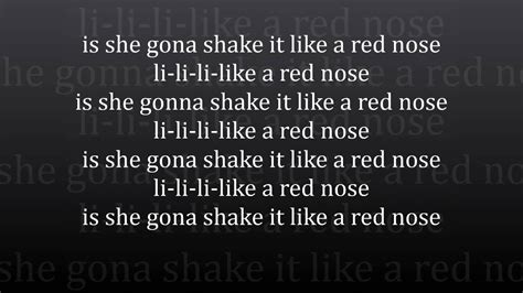 red nose sage lyrics youtube