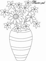 Vase Coloring Flower Hand Made Para Dibujos Kids Pages Colorear Floreros Con Dibujar Choose Board sketch template