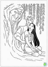 Coloring Pocahontas Library sketch template