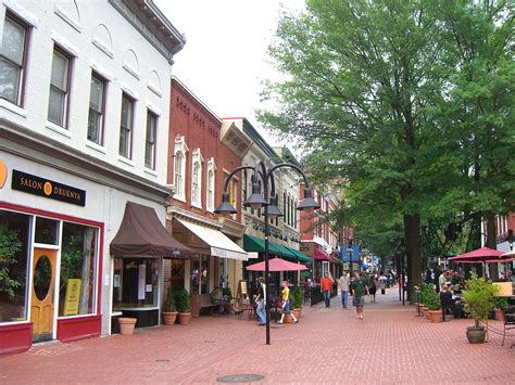 downtown mall  charlottesville va picture places virginia