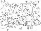 Coloring Christmas Pages Doodle Merry Printable Printables Print Children Young Color Happy Colouring Sheets Kids Adults Adult Coloringtop Doodles Alley sketch template
