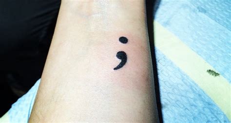 Project Semicolon Tattoos Offer Sense Of Unity And Hope To Those