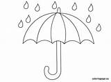 Coloring Parapluie Umbrellas Pluie Parapluies Activité Manuelle sketch template