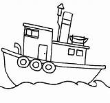 Boat Coloring Pages Motor Getdrawings sketch template