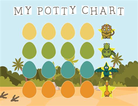 printable potty training chart dinosaur potty training chart etsy france