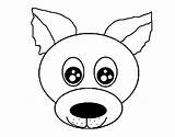 Coloring Face Puppy Pages Colorear Coloringcrew sketch template