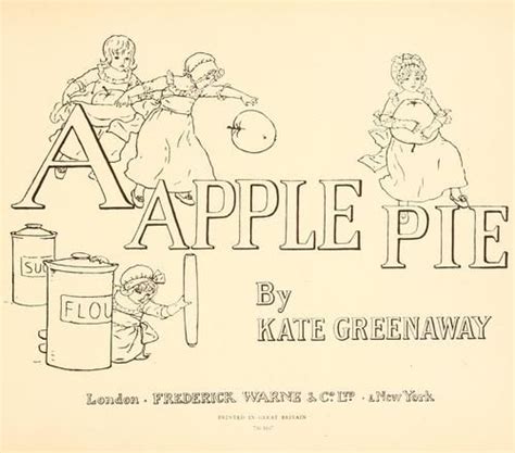 A Apple Pie By Kate Greenaway Cute For Vintage Art For A Nursery
