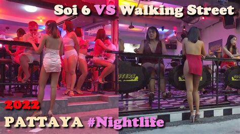 Thailand Pattaya Nightlife 👯 Scenes Beach Road Soi 6 Sexy Girls Vs