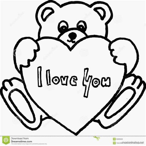 teddy bear  heart coloring pages   teddy bear