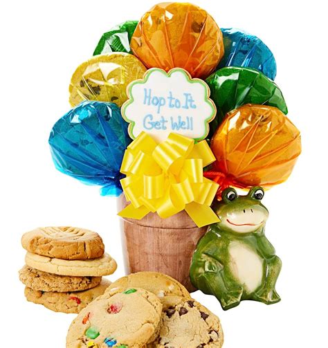 Get Well Frog Cookie Bouquet Cookie Bouquets