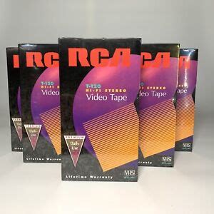 rca blank media videotape vhs tape    fi stereo  hours ebay