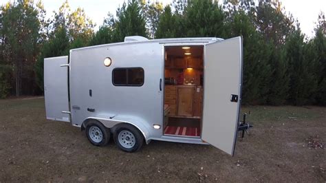 cargo trailer conversion  camper youtube